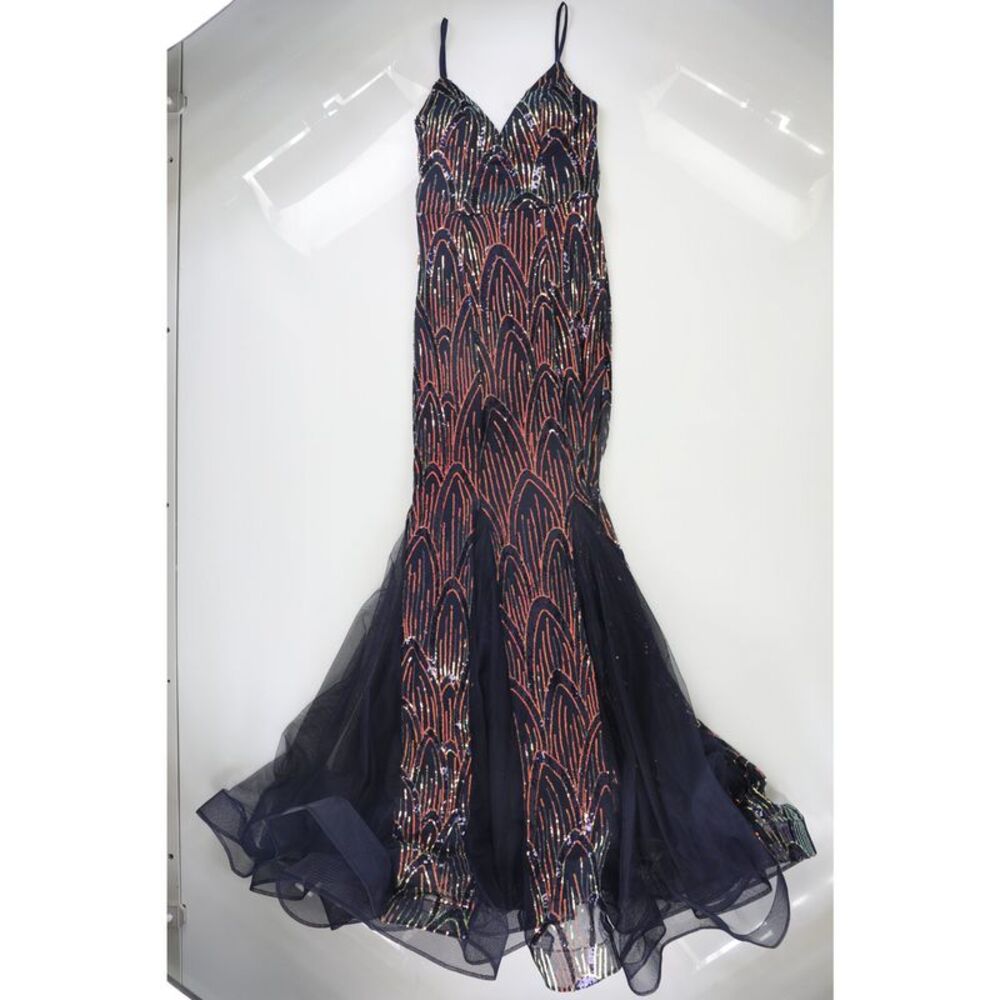 City Studio Womens Juniors Sequins Gown Dress, NWT